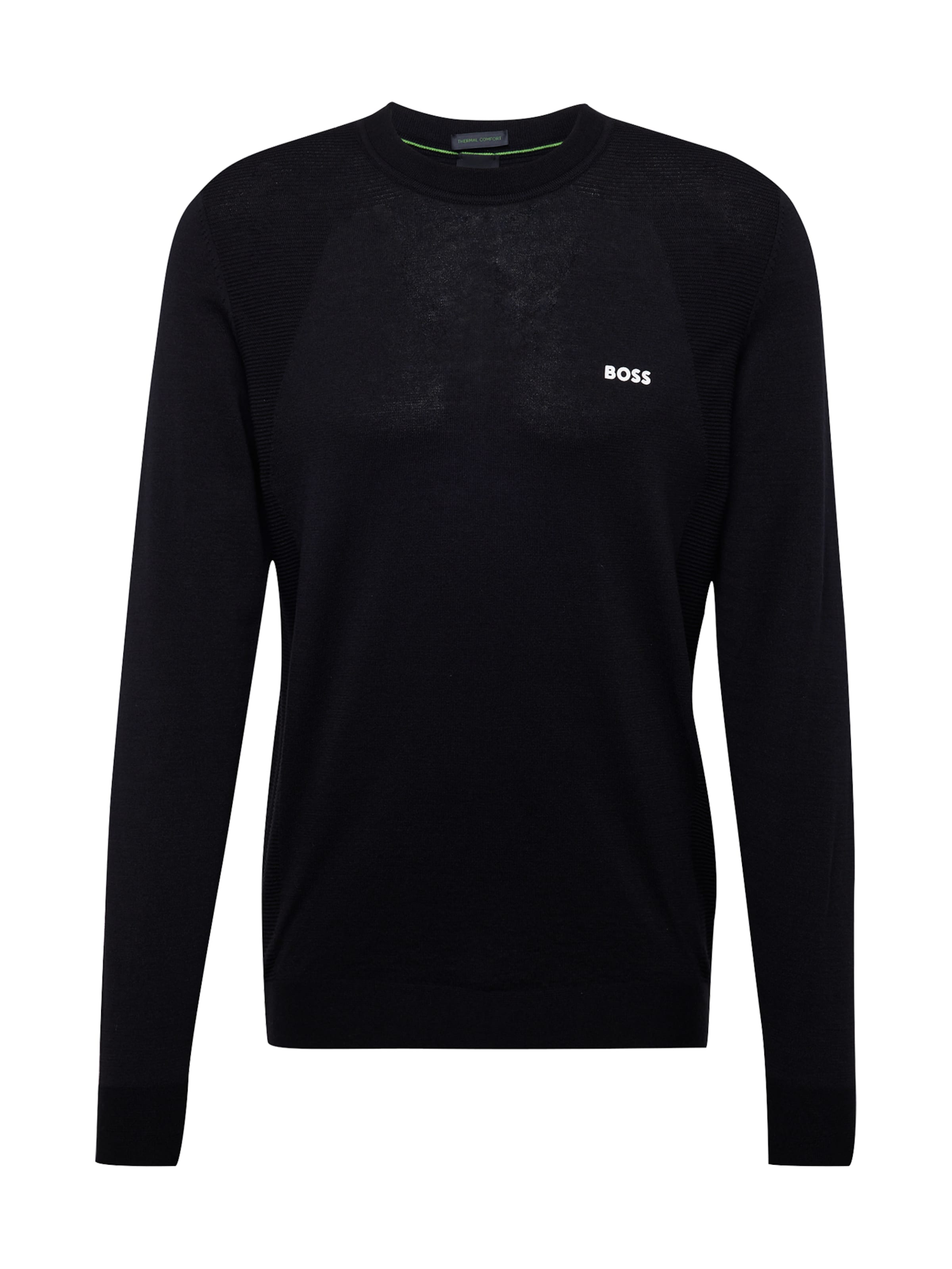 BOSS Sweater 'Momentum' in Black: front