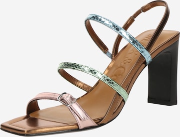 Sandalo con cinturino 'KAREN' di MAX&Co. in marrone: frontale