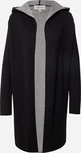 Cartoon Strickjacke in graumeliert / schwarz, Produktansicht