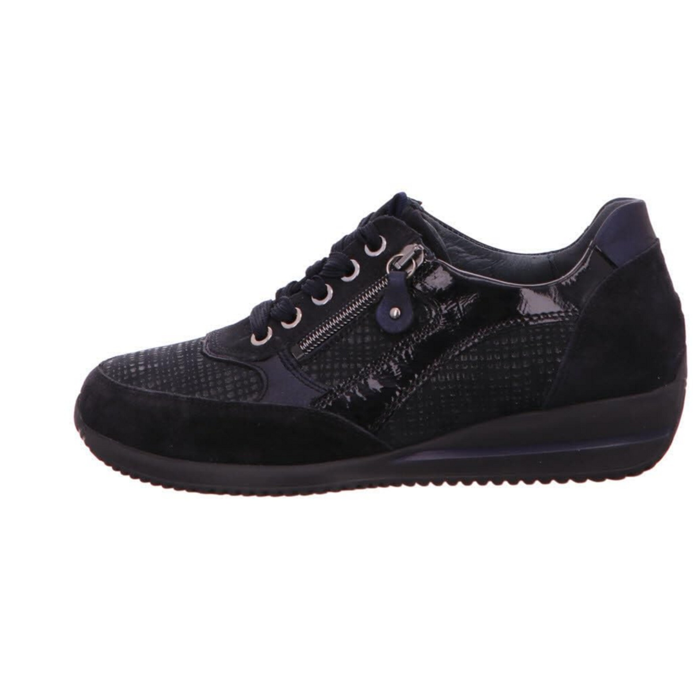 WALDLÄUFER Sportlicher Schnürschuh 'Himona' in Schwarz: Vorderseite