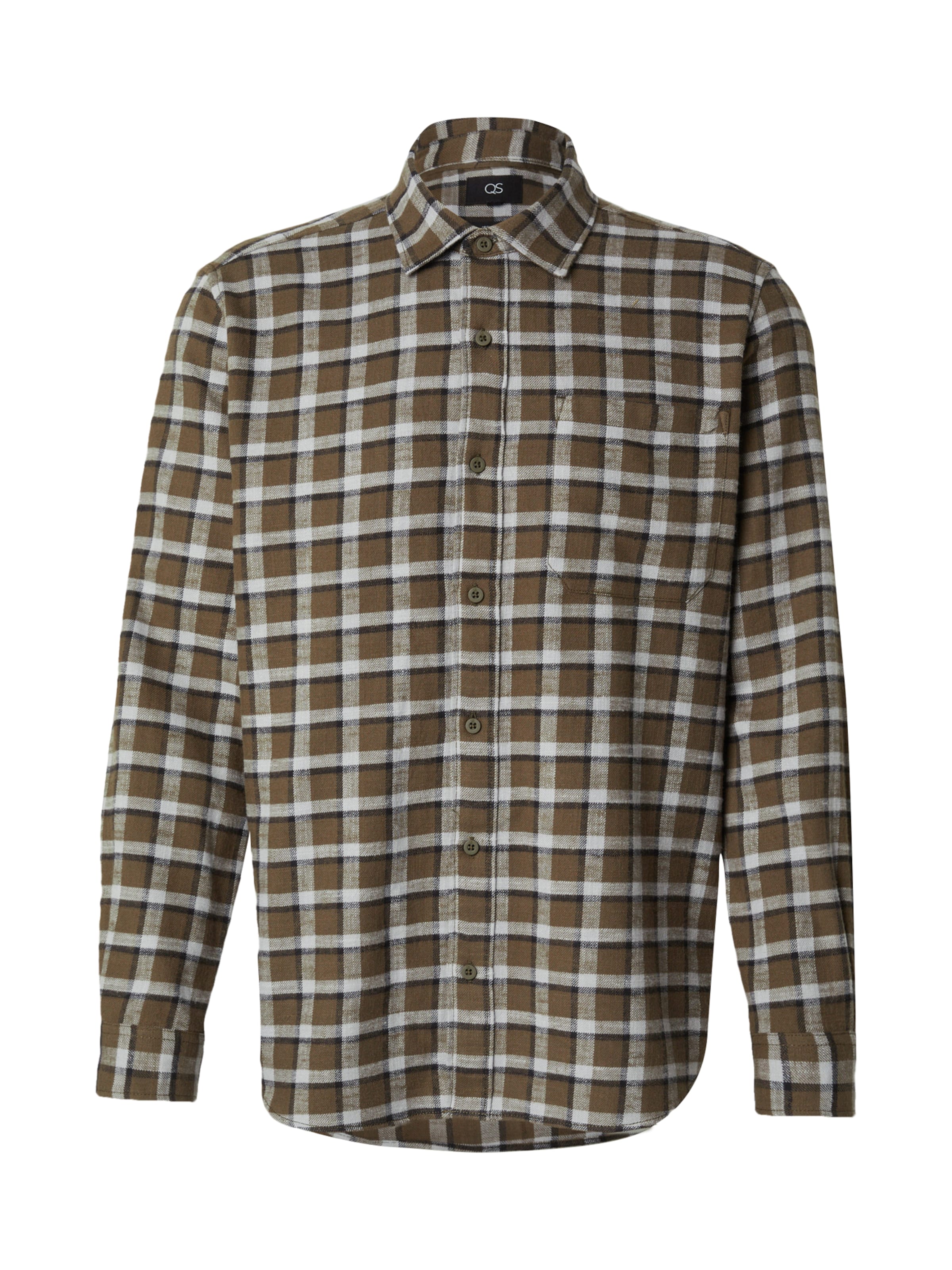 QS Рубашка в Зеленый: спереди