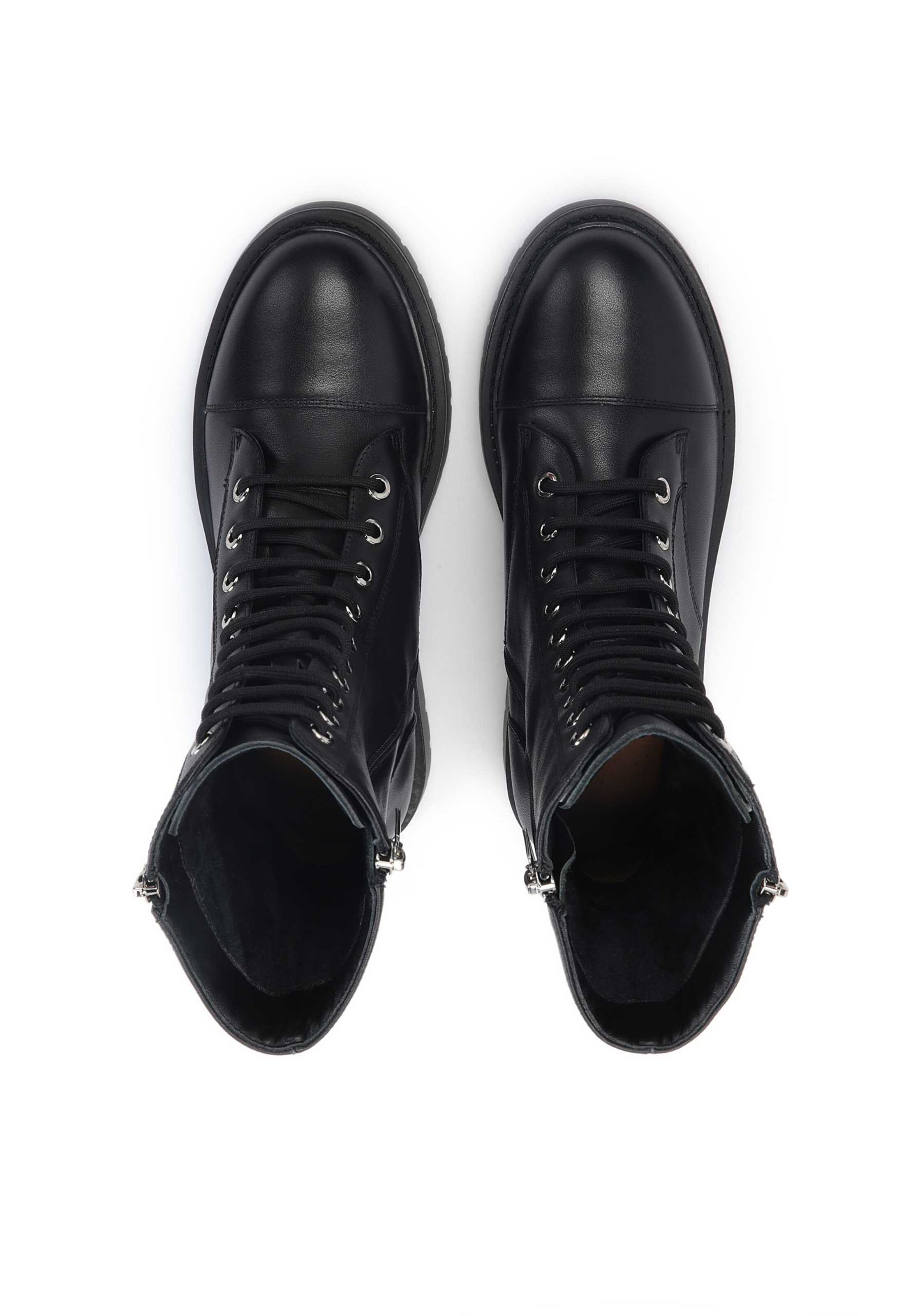 Stivale stringato di Kazar in nero