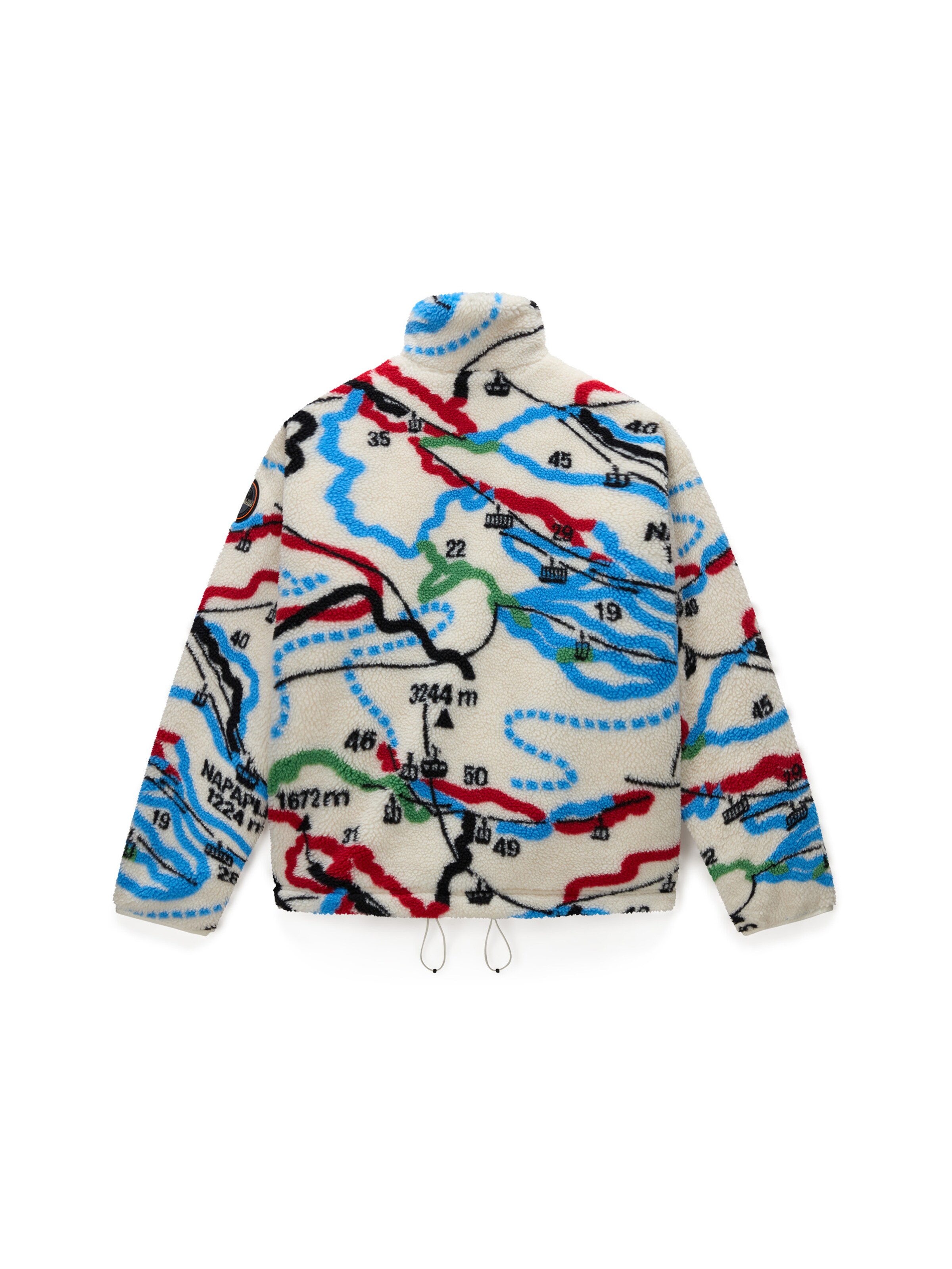 Giacca di pile 'T-Fiemme' di NAPAPIJRI in bianco