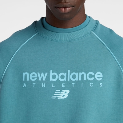 new balance Sweat-shirt 'Trackside' en aqua, Vue avec produit