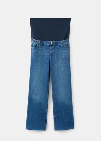 MANGO Wide Leg Jeans in Blau