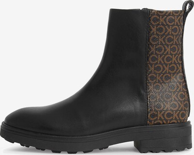 Calvin Klein Bottines en chocolat / noisette / noir, Vue avec produit