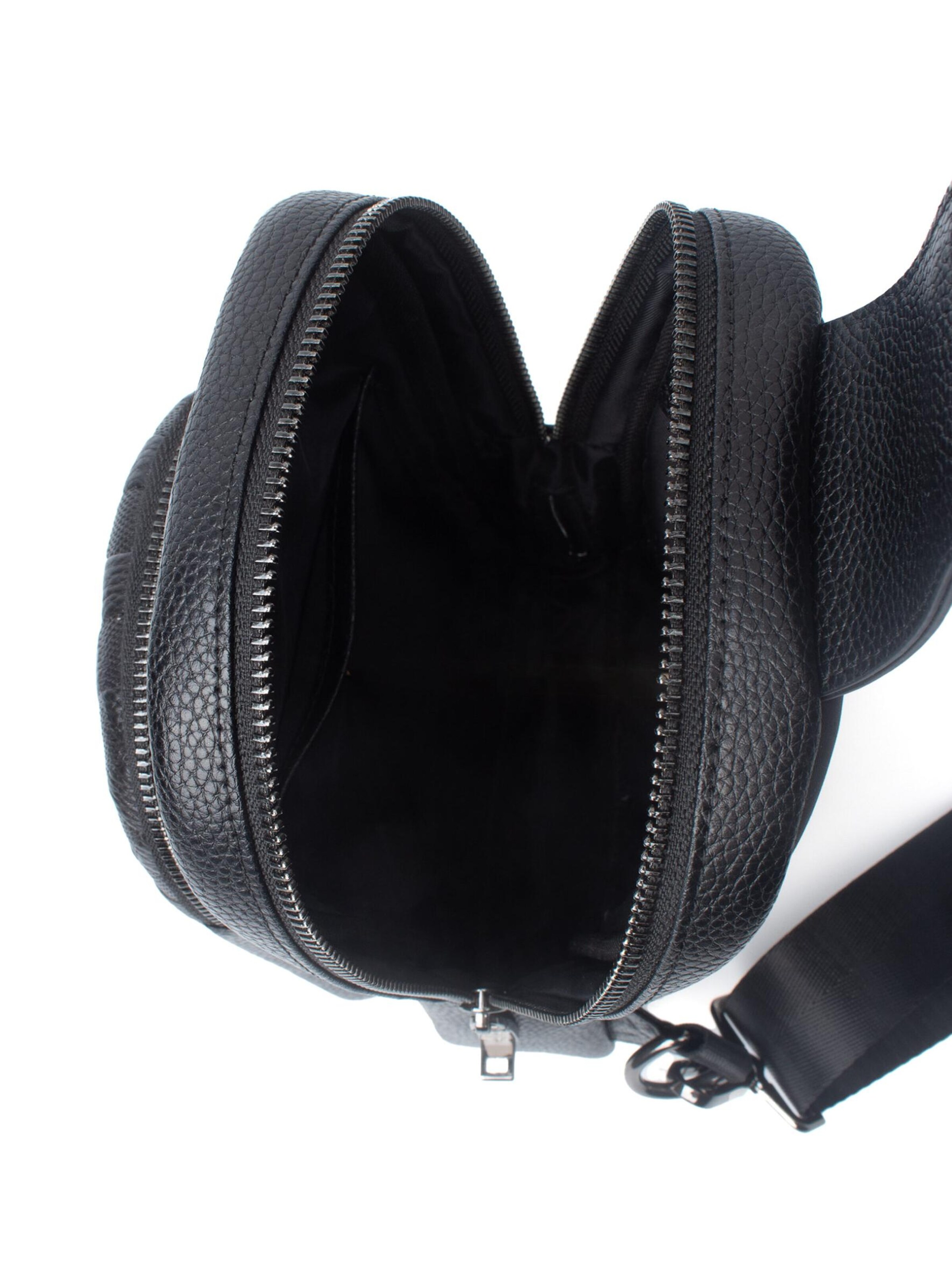 CYCAS D'OR Schoudertas 'AMBRÉNOIR FINGERPRINT RECOGNITION' in Zwart