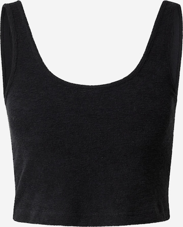 A LOT LESS Top 'Paula' in Black: front