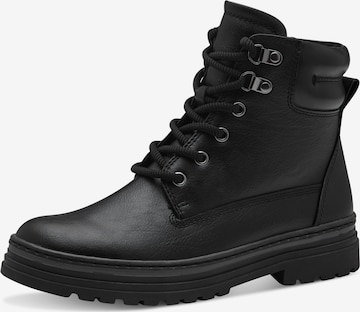 MARCO TOZZI Schnürstiefelette in Schwarz: Vorderseite