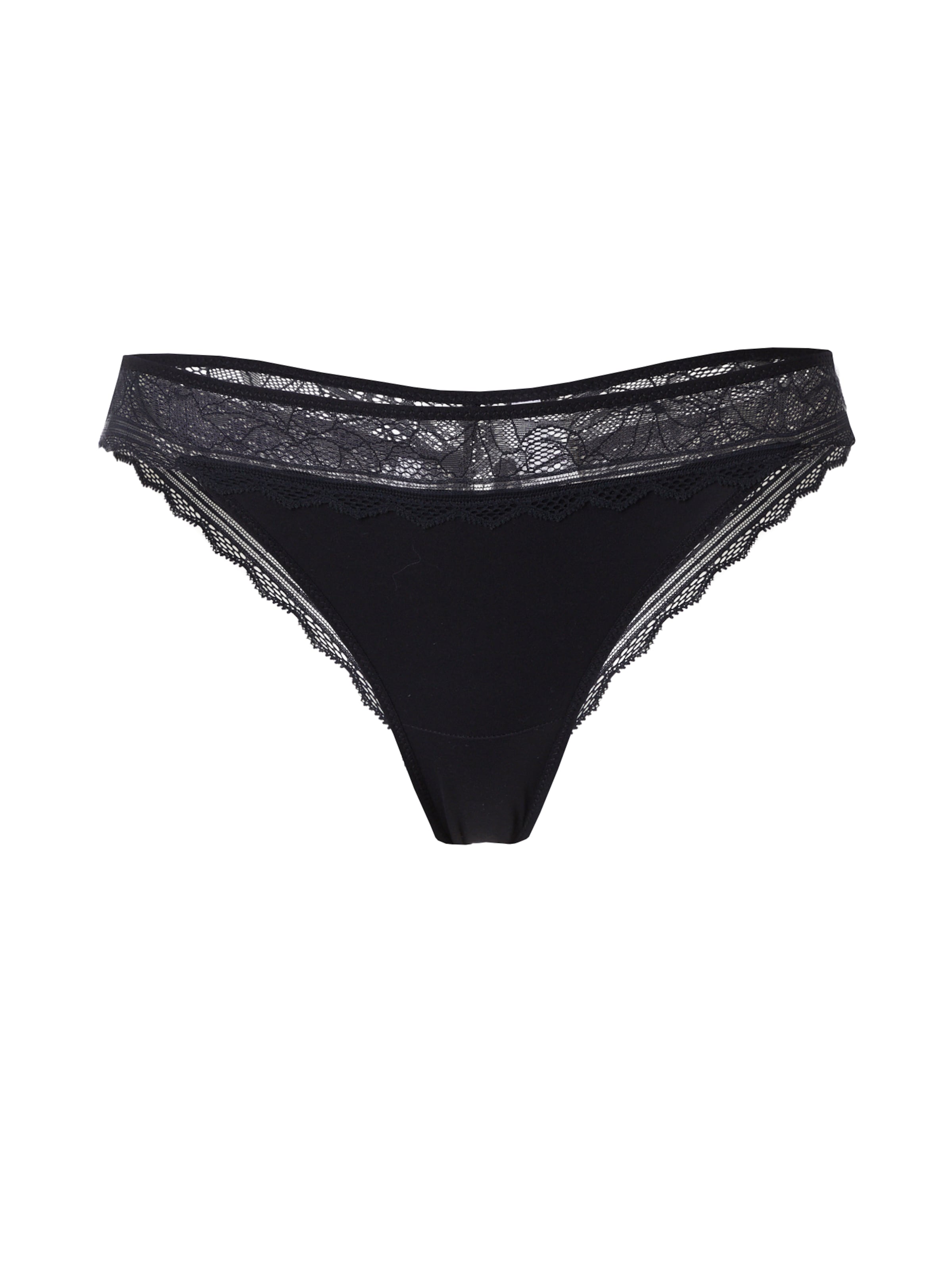 Slip 'Floral Touch' Chantelle en noir : devant