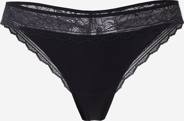 Chantelle String 'FLORAL TOUCH' in Black: front