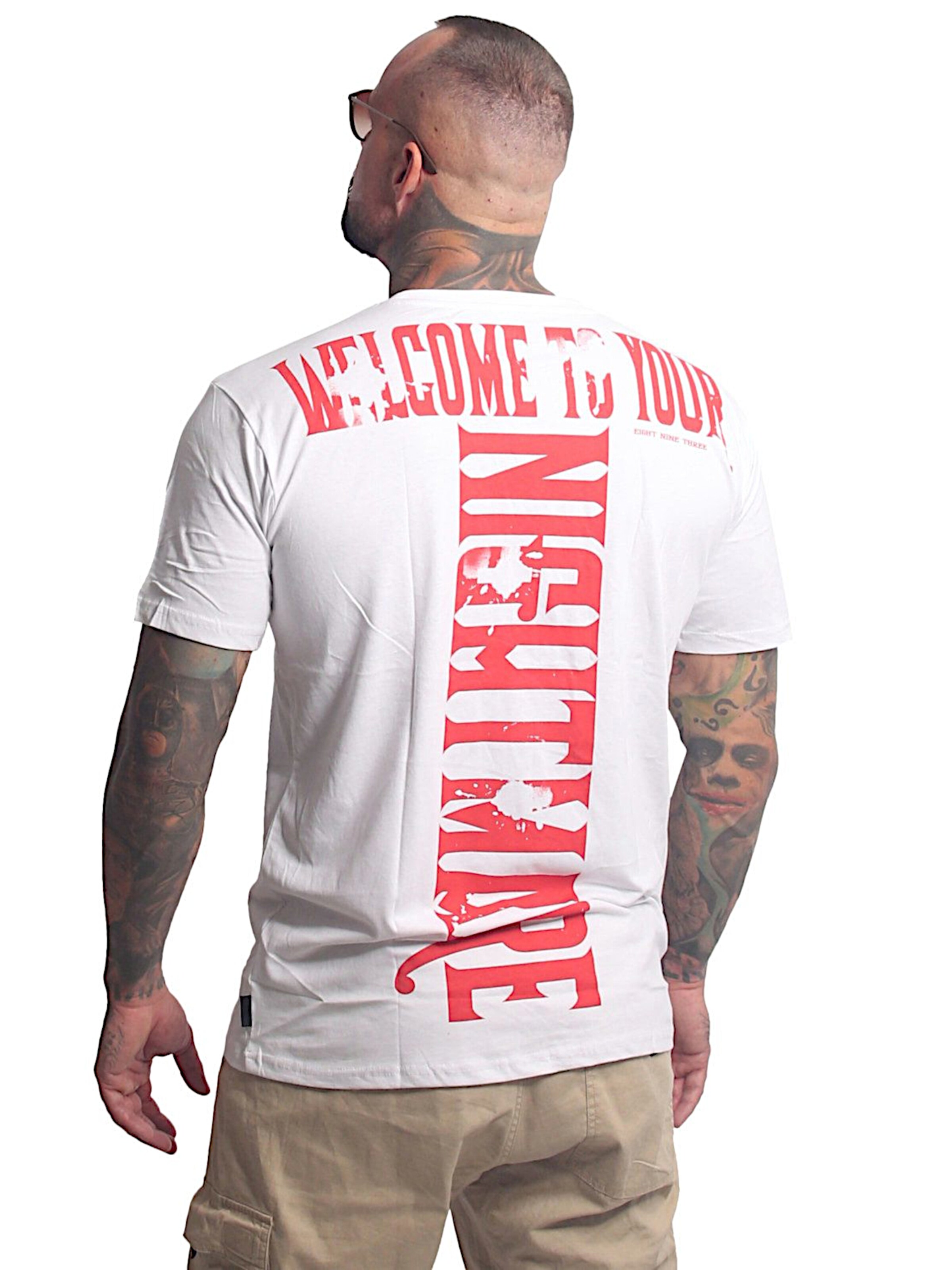 Yakuza Shirt 'Welcome'‌‌‌‌‌‌‌‌‌ in Weiß