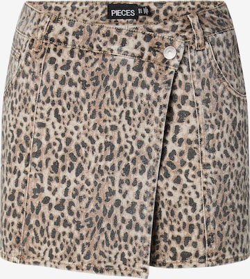 PIECES Skirt 'PCSalume' in Grey: front