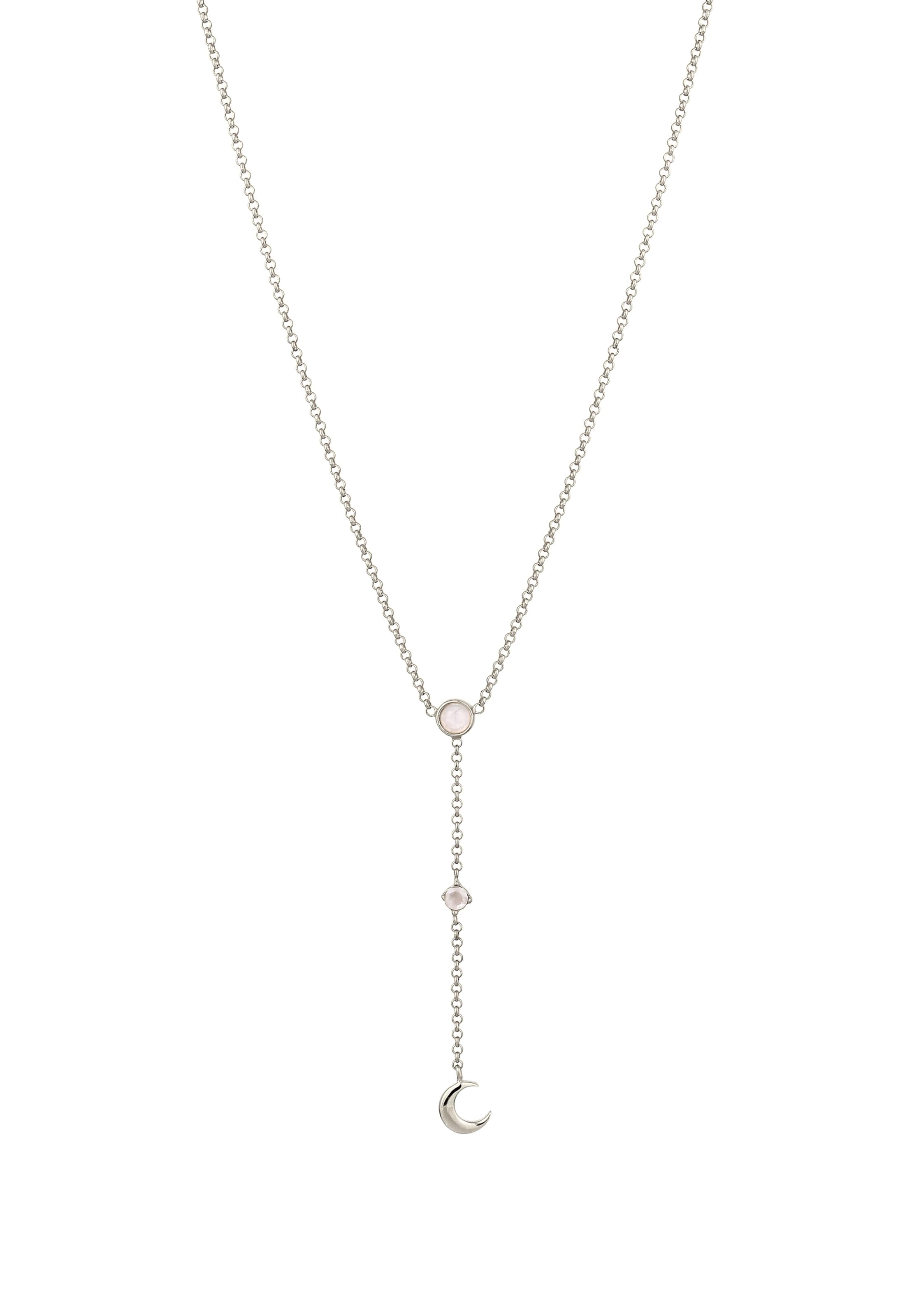 Chaîne 'Halbmond Mondstein' ELLI en argent