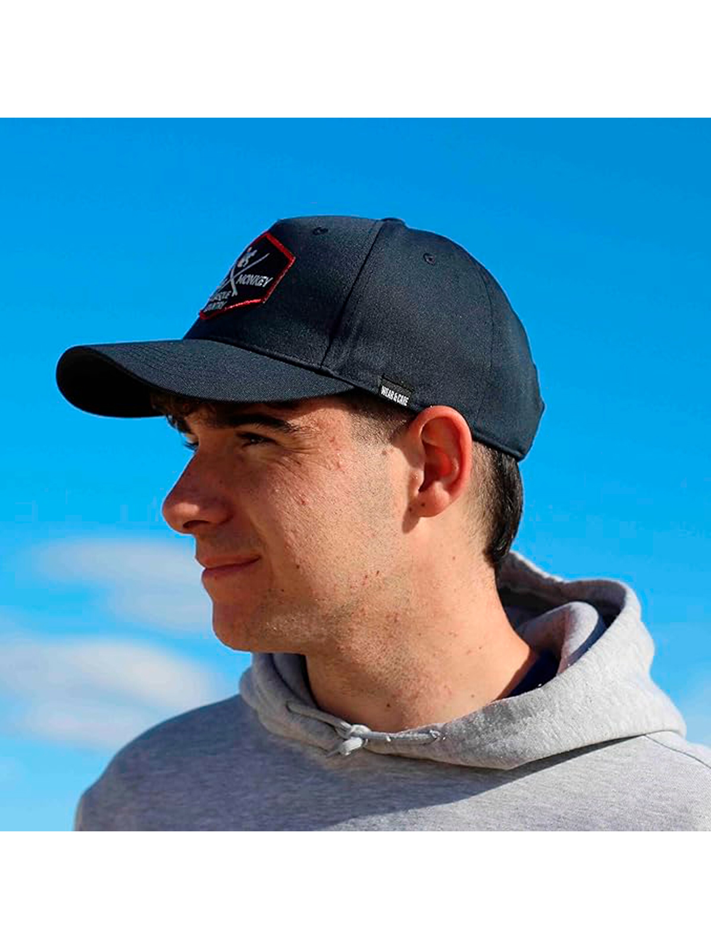 Surf Monkey Athletic Cap in Blue