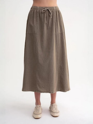 MixRay Skirt in Beige: front