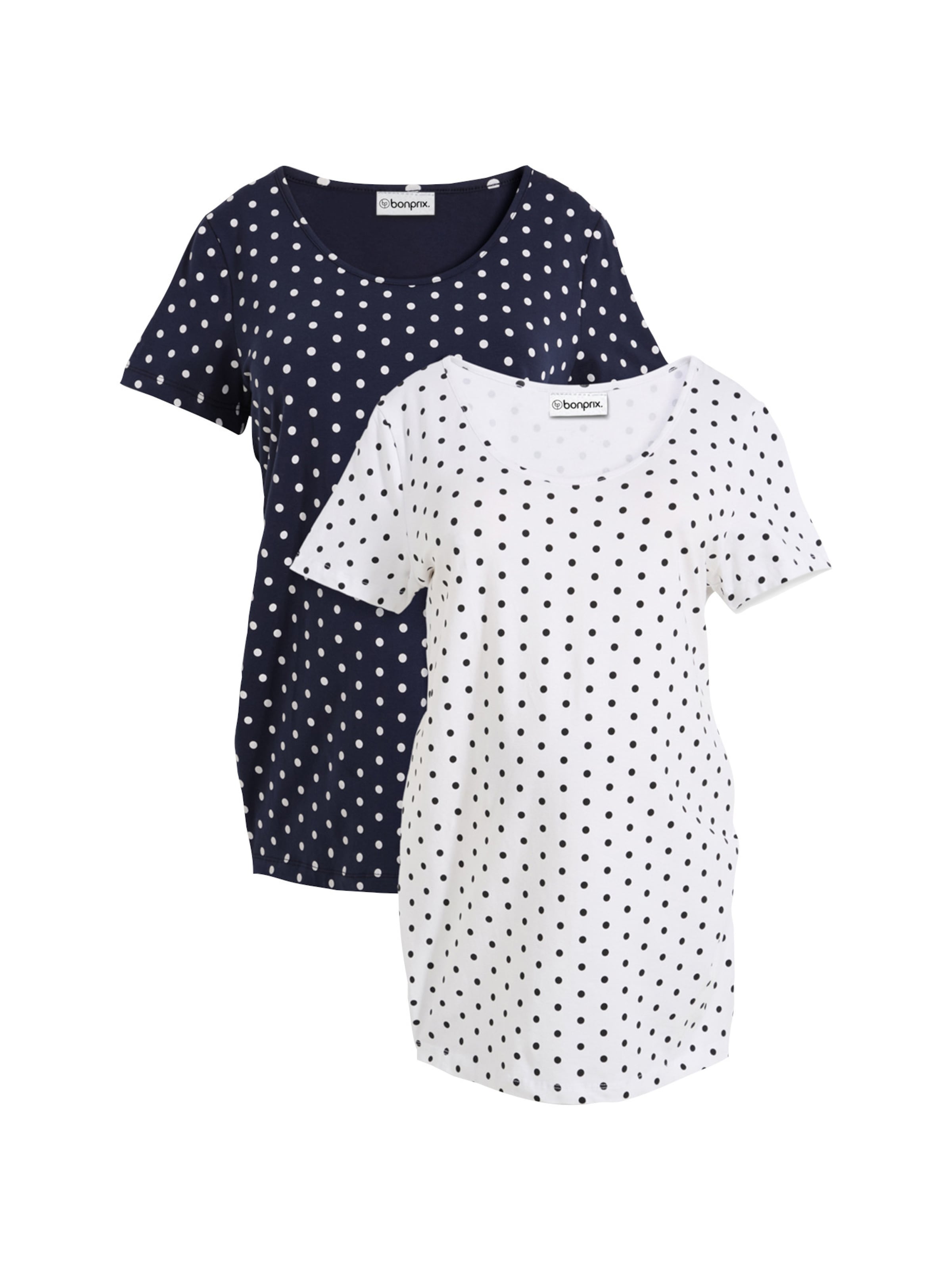 Tricou de la bonprix pe alb: față