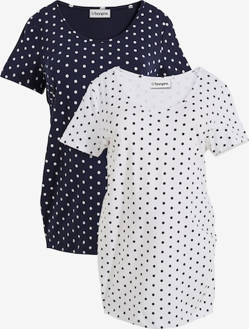 bonprix Umstandsshirts in Weiß: Vorderseite