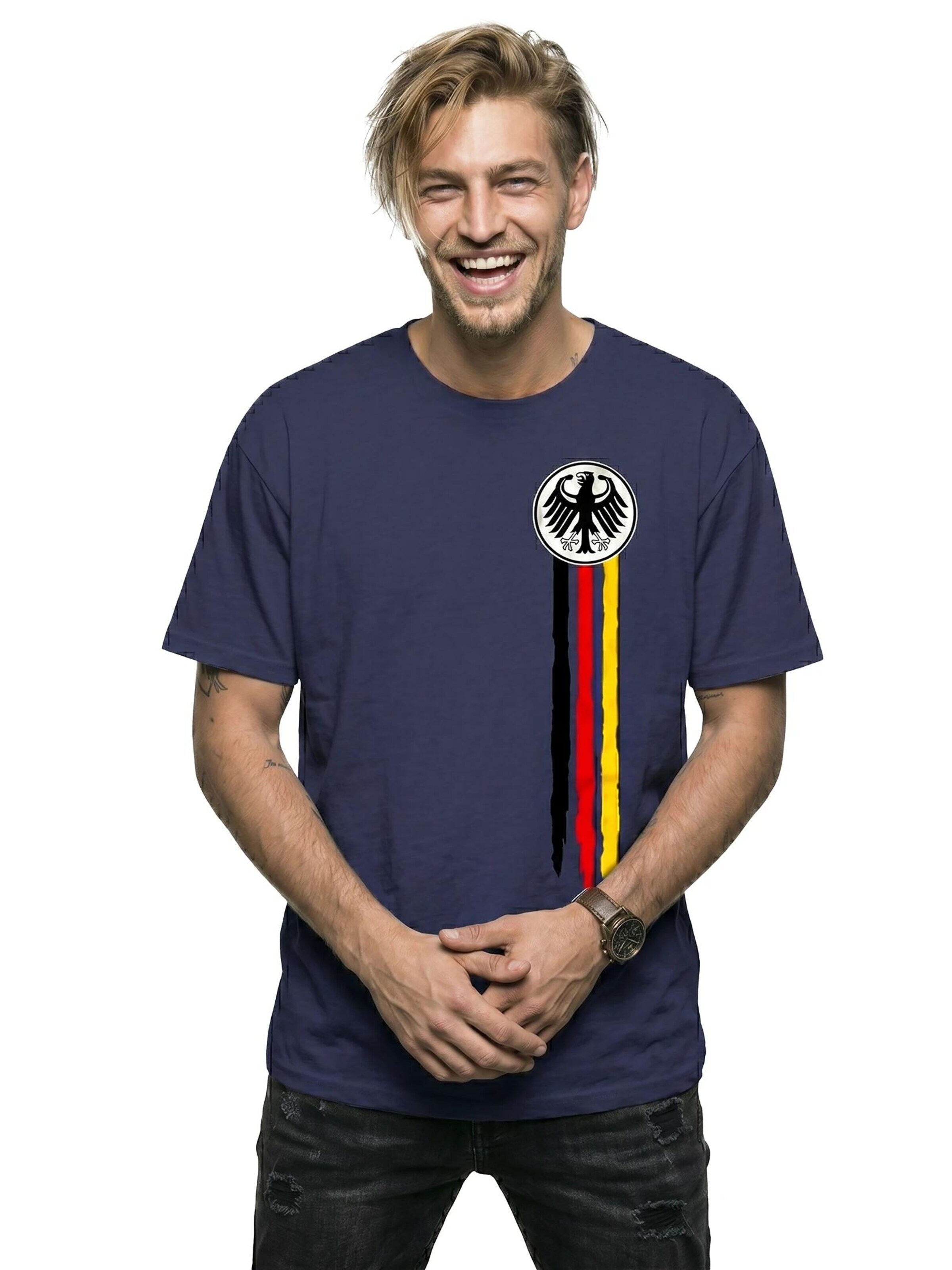MAKAYA Shirt 'Bundesadler' in Blue