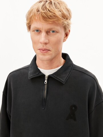 ARMEDANGELS Sweatshirt 'Iconic Å Temaal' in Black: front