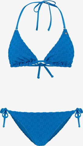 Triangle Bikini 'Liz' Shiwi en bleu : devant