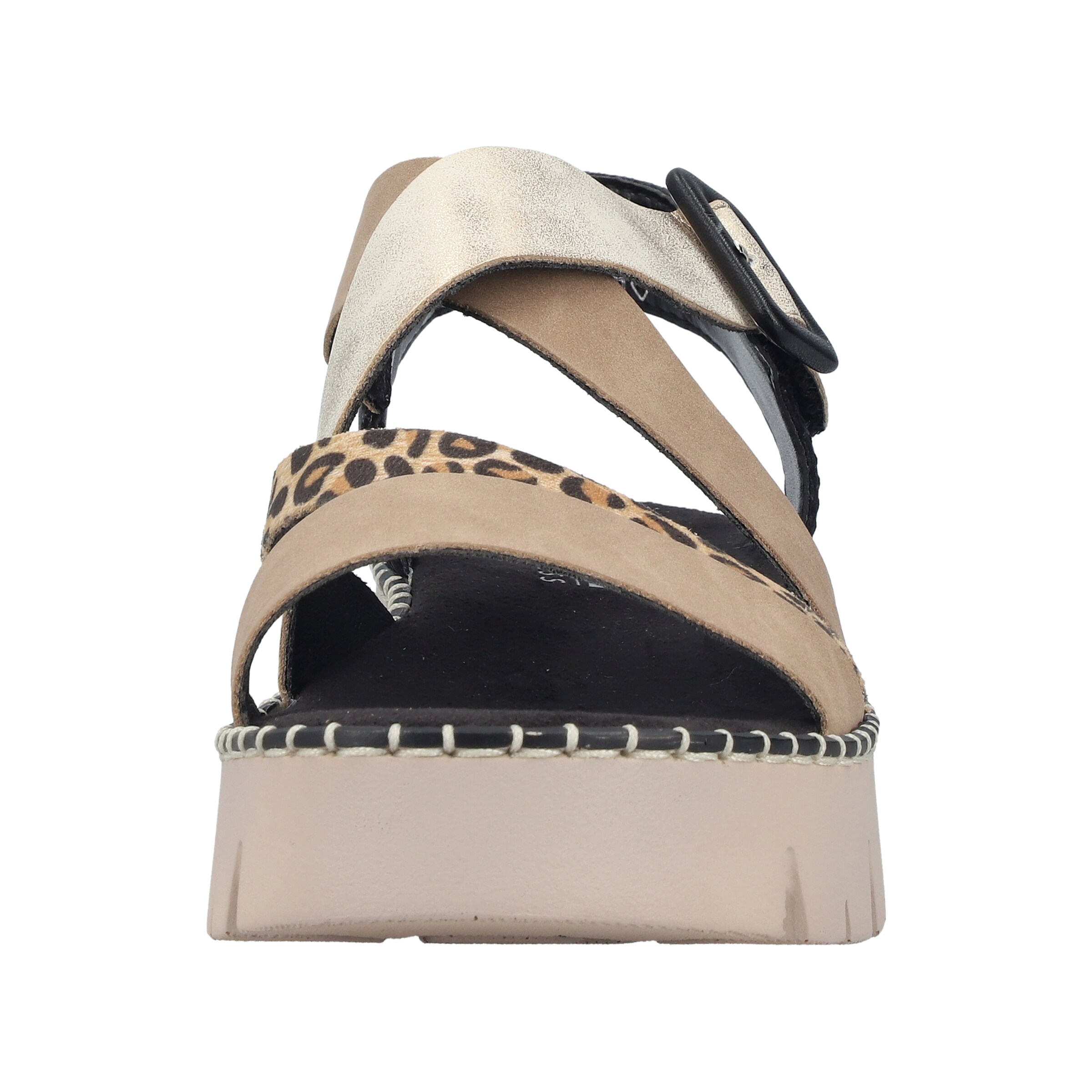 Rieker Strap Sandals 'V1063' in Silver