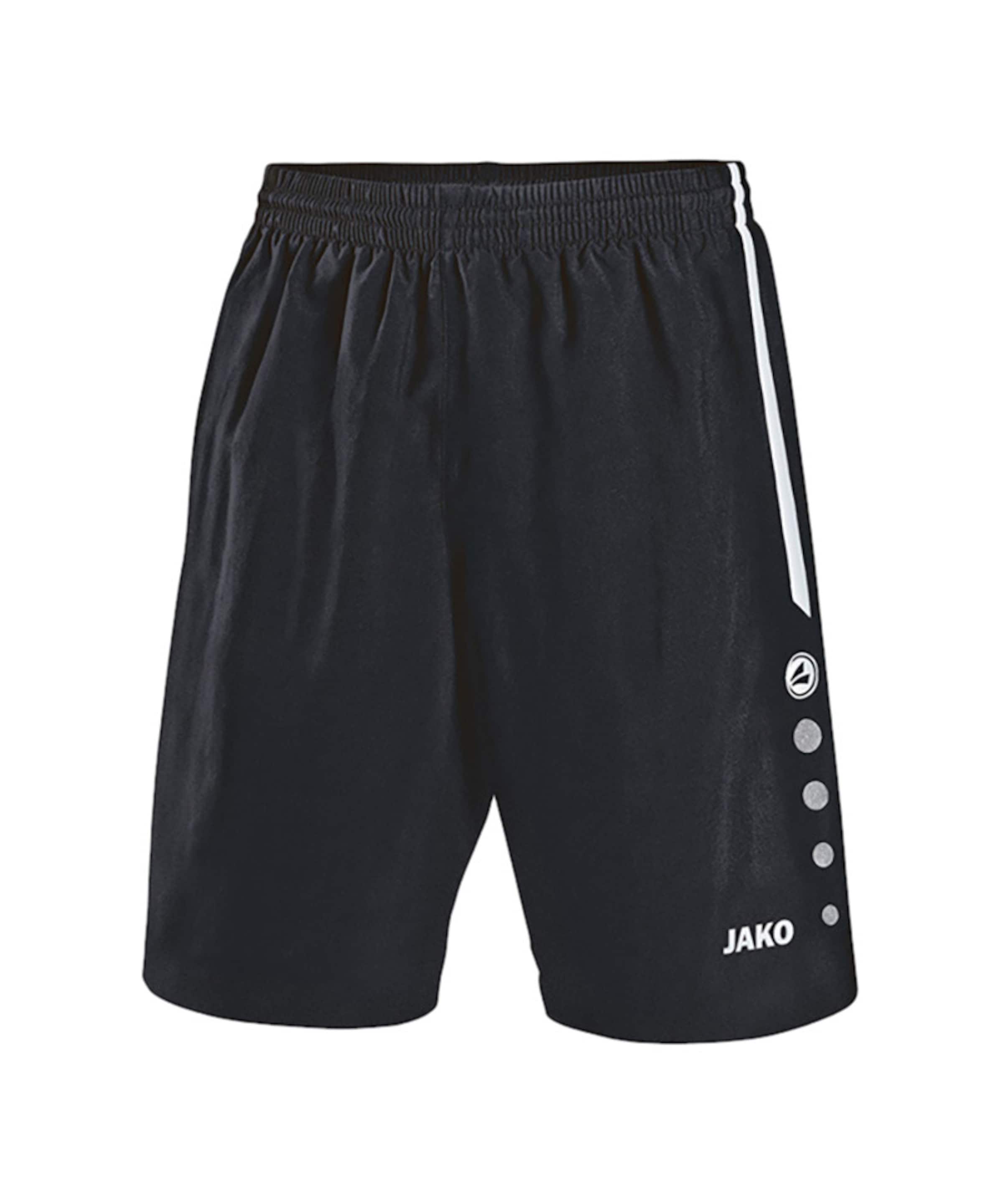 JAKO Sportshorts 'Turin' in Schwarz: Vorderseite