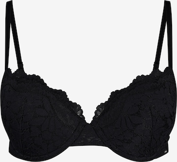Push-up Soutien-gorge Skiny en noir : devant