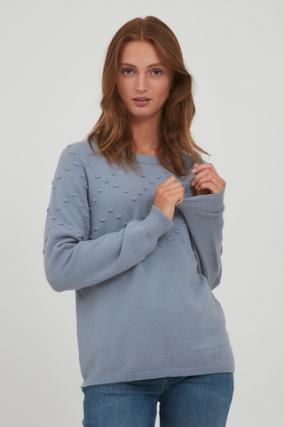 b.young Strickpullover BYNONINA DOT JUMPER - in Grau: predná strana