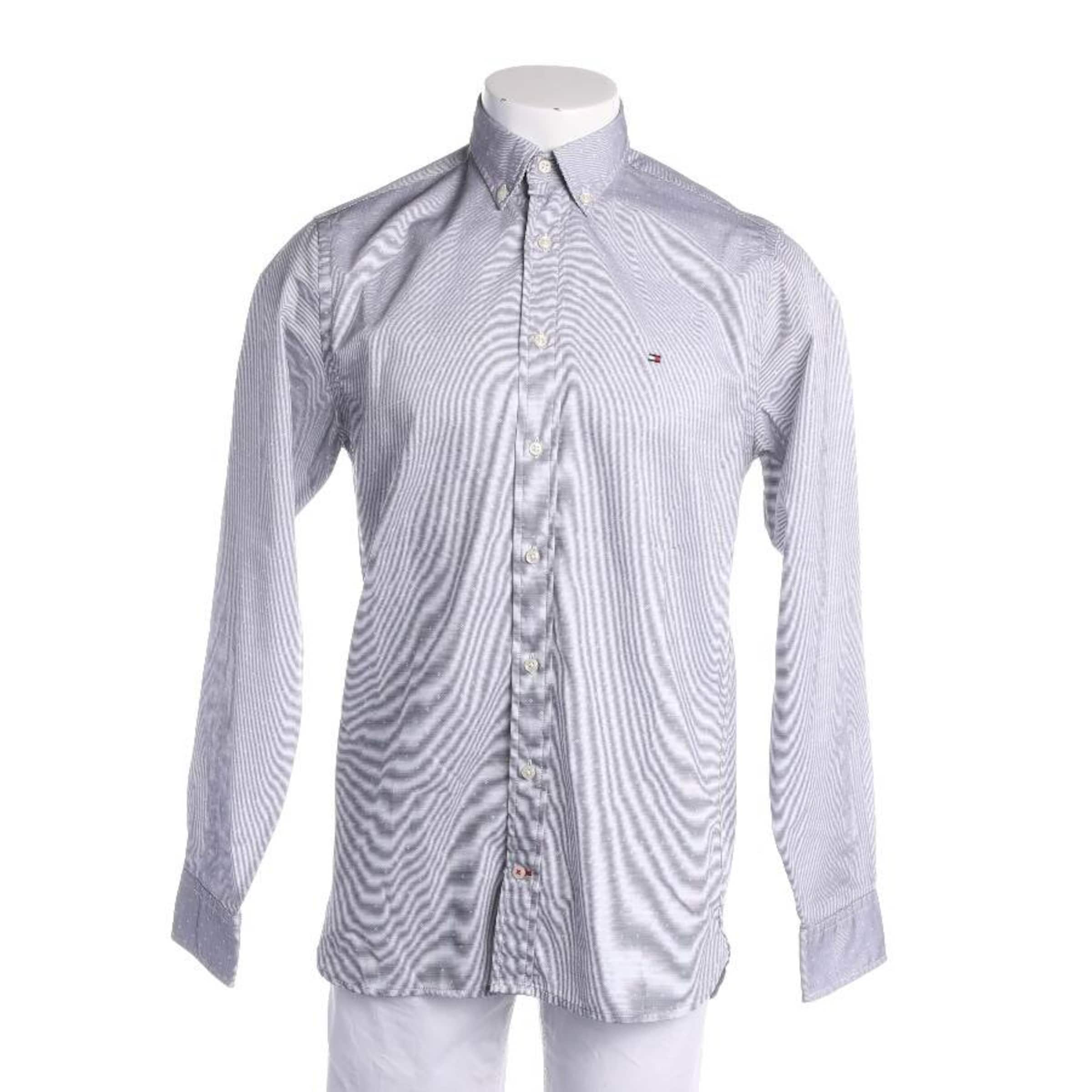 TOMMY HILFIGER Freizeithemd / Shirt / Polohemd langarm S in Grau: Vorderseite