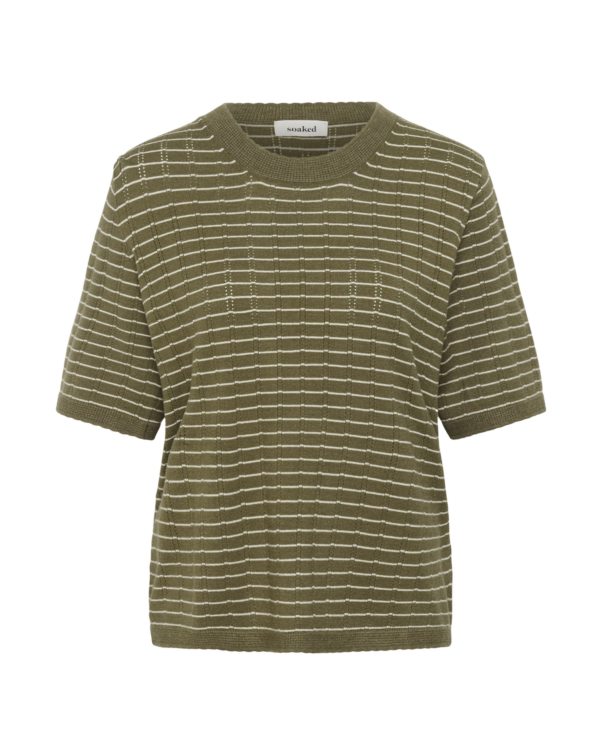 SOAKED IN LUXURY Pullover 'Spina' in Grün: Vorderseite