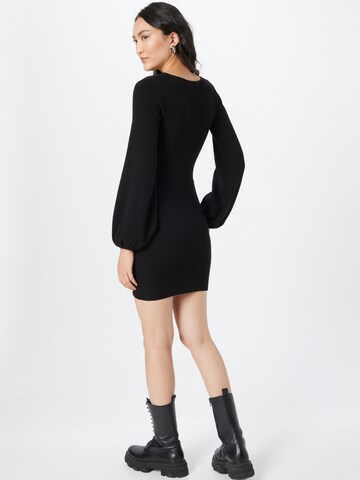 Parallel Lines Knitted dress in Black