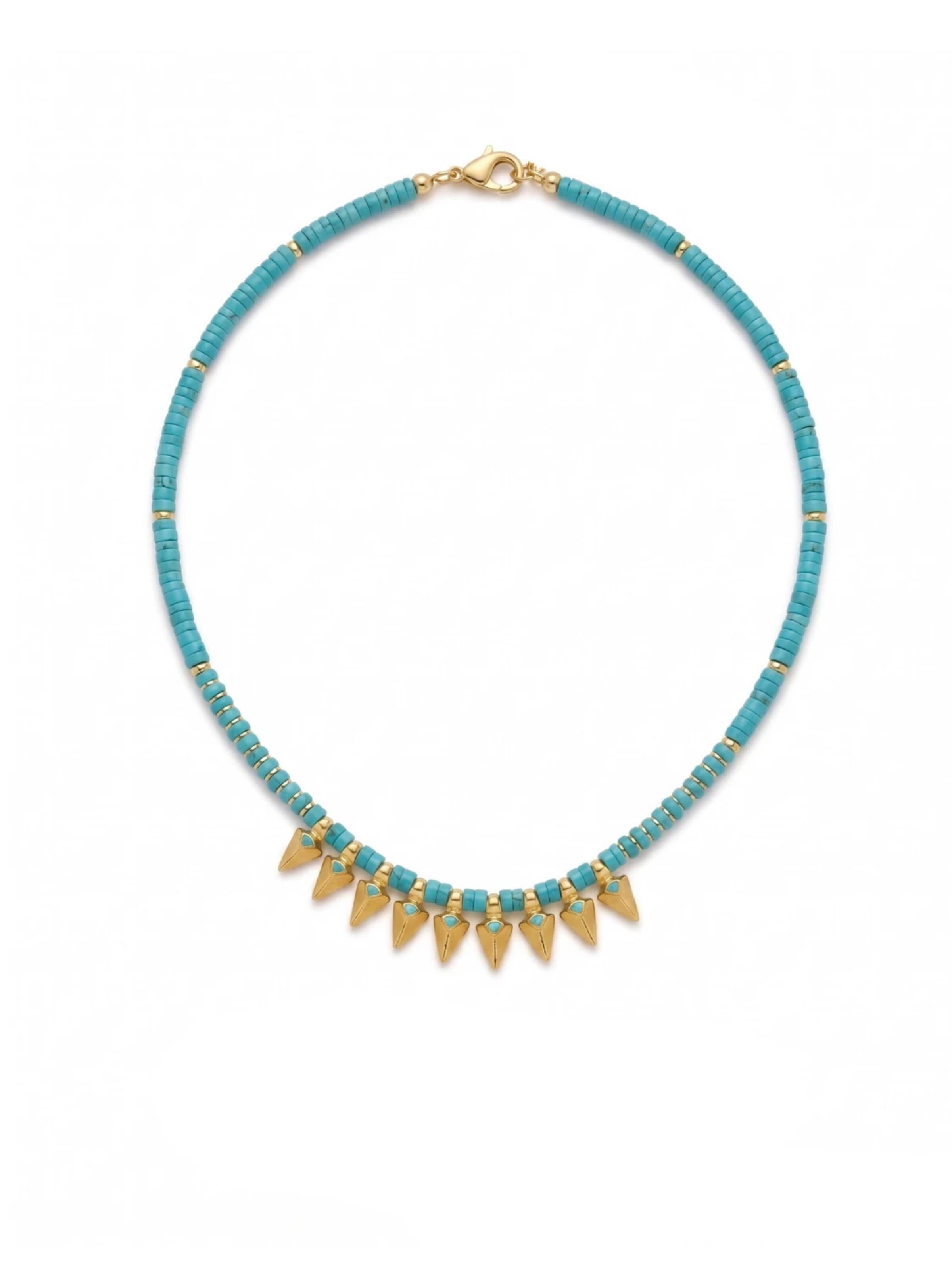 THE GEM STORIES JEWELRY Ketju värissä sininen: etupuoli