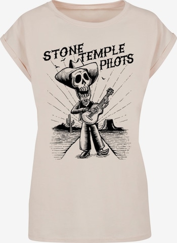 Merchcode T-Shirt 'Stone Temple Pilots - DOTD' in Beige: predná strana