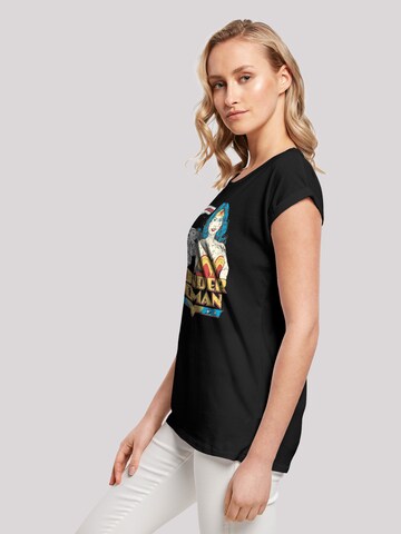 F4NT4STIC Shirt 'DC Comics Wonder Woman Posing' in Black