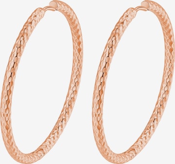Orecchini 'Snake Skin' di Hey Happiness in oro: frontale