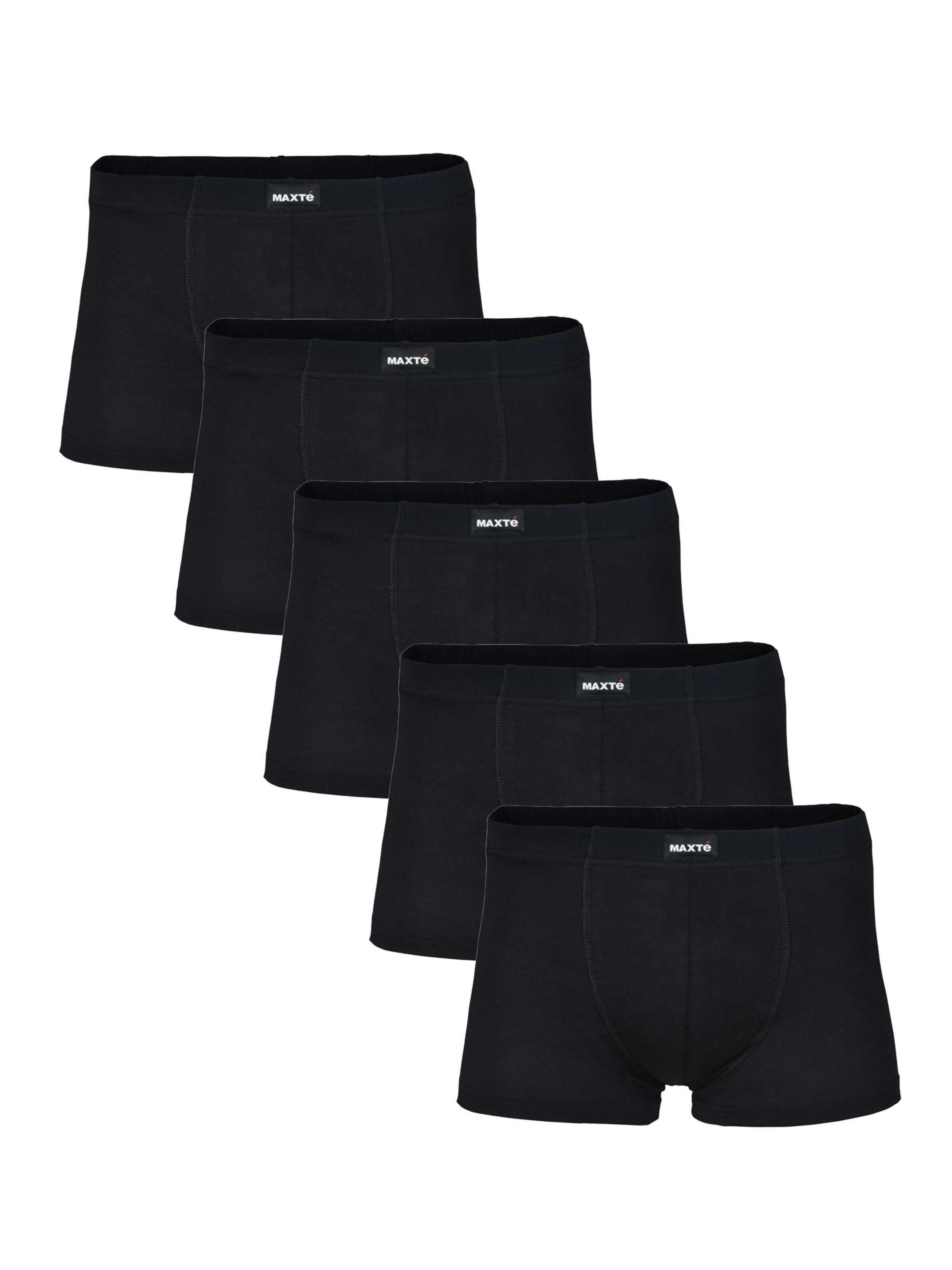 Maxte Boxer shorts 'BASIC MAX Boxershorts 5er Pack' in Black: front