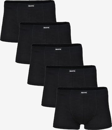 Maxte Boxer shorts 'BASIC MAX Boxershorts 5er Pack' in Black: front