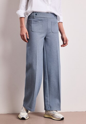 STREET ONE Wide Leg Hose in Blau