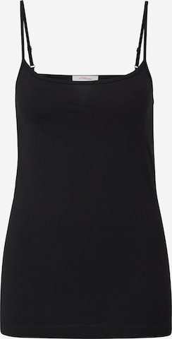 Top di s.Oliver in nero: frontale