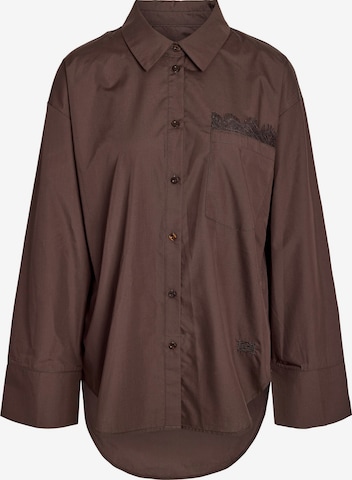 Camicia da donna di Noisy may in marrone: frontale