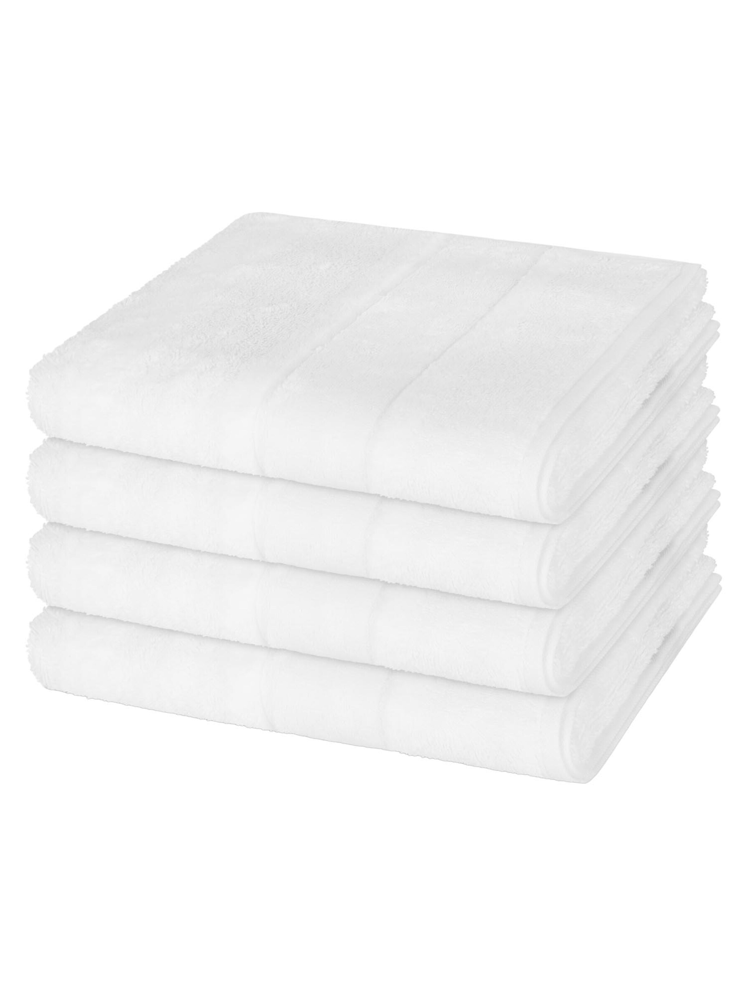 Cawö Towel 'Noblesse' in White: front