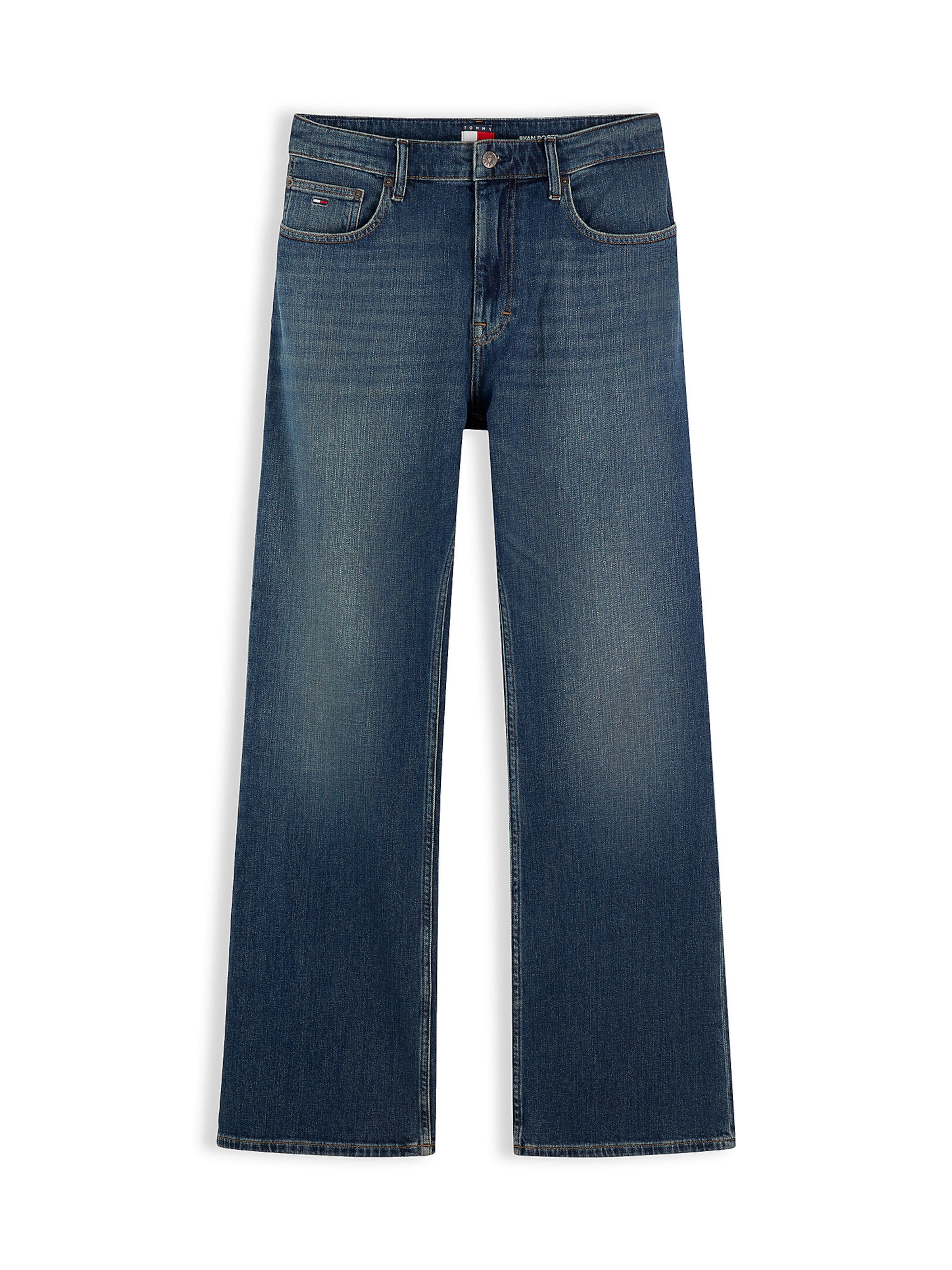 Tommy Jeans Bootcut Jeans 'Ryan' in Blauw: voorkant