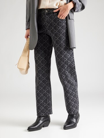 Calvin Klein Jeans - regular Vaquero '90s' en negro: frente