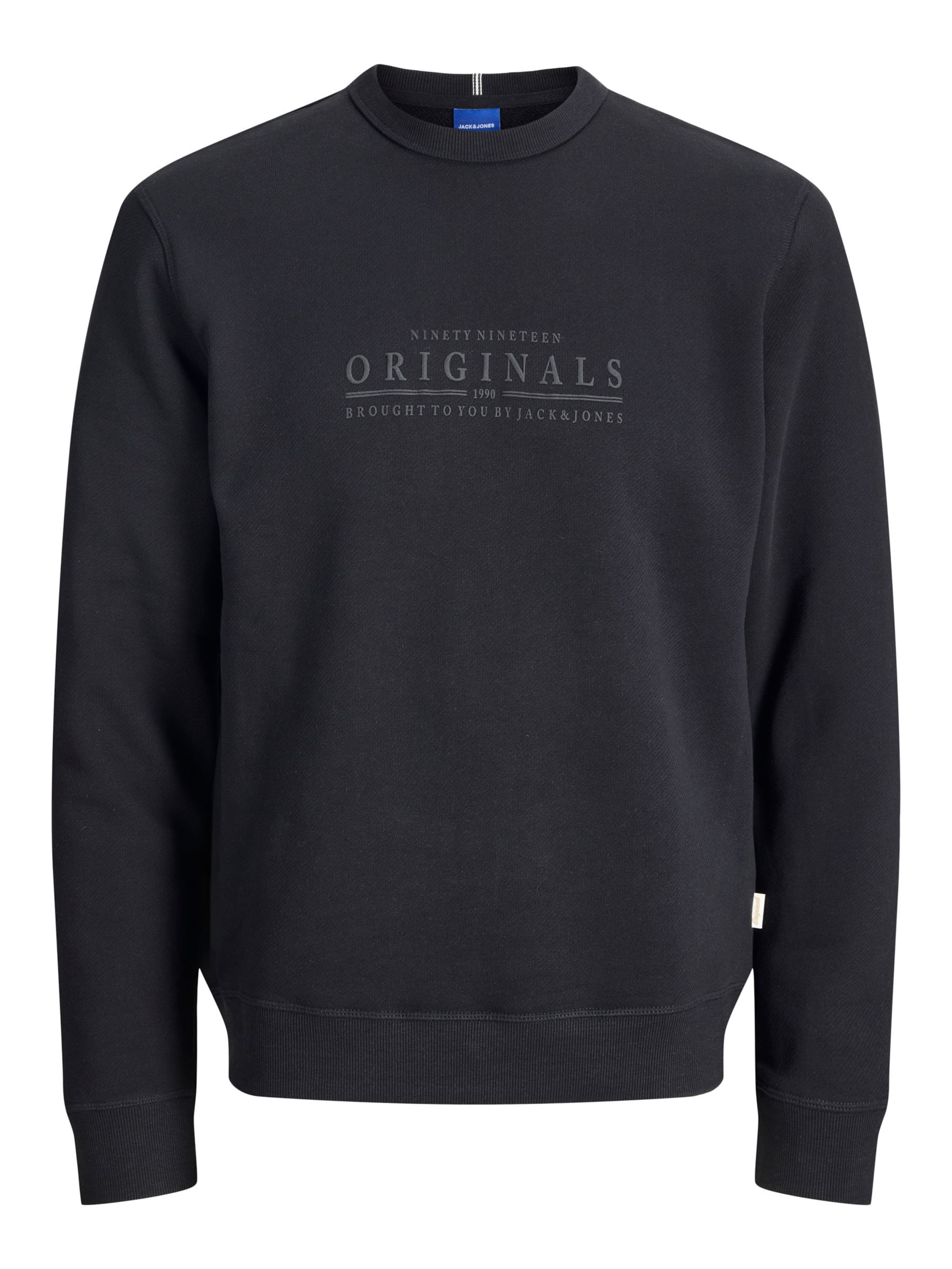 JACK & JONES Sweatshirt in Zwart: voorkant