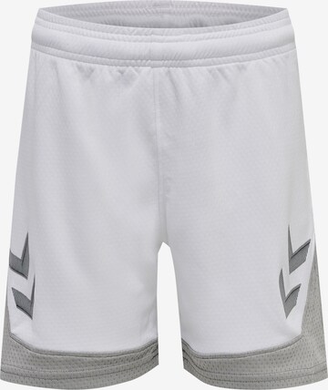 Hummel Workout Pants in White: front