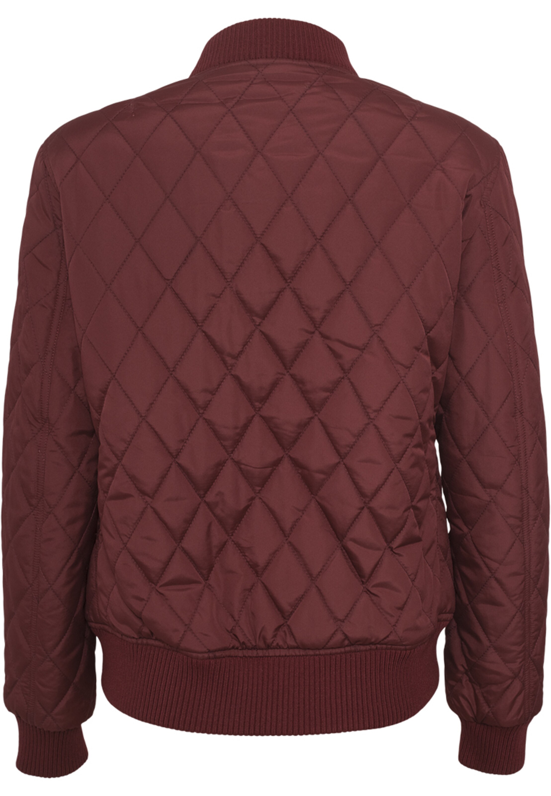 raudona Urban Classics Demisezoninė striukė 'Diamond Quilt'