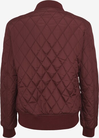 Urban Classics Between-season jacket 'Diamond Quilt' in Red