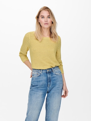 ONLY - Jersey 'Geena' en amarillo: frente