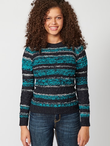 Pull-over KOROSHI en bleu : devant